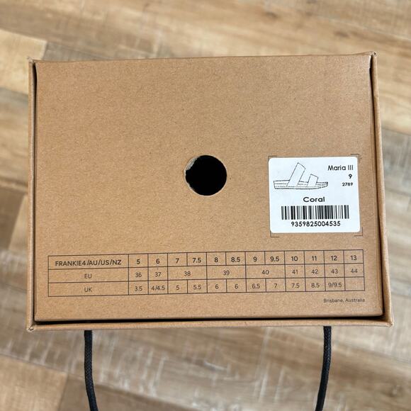 FRANKIE4 Maria III Sandals Coral Pink Size 9 - Picture 3 of 5